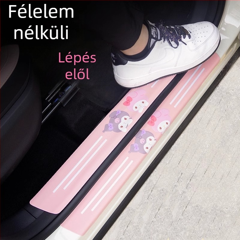 Kuromi rajzú autó küszöbvédő csík, ütésvédő, karcolás elleni védelem, univerzális használat