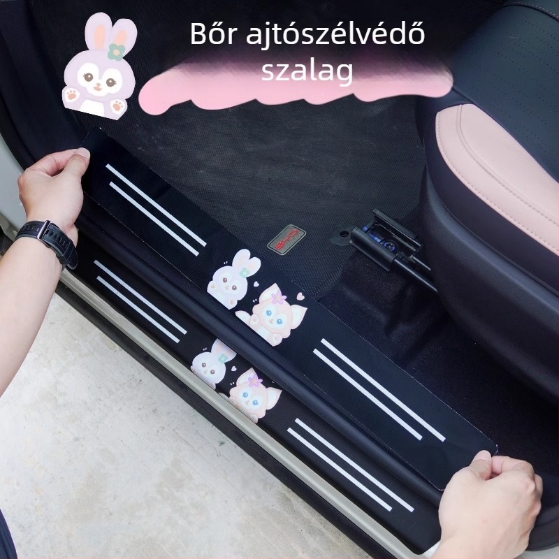 Kuromi rajzú autó küszöbvédő csík, ütésvédő, karcolás elleni védelem, univerzális használat