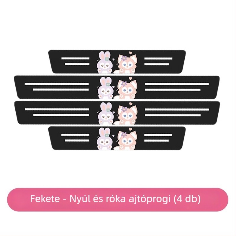 Kuromi rajzú autó küszöbvédő csík, ütésvédő, karcolás elleni védelem, univerzális használat