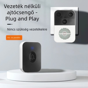 Vezeték nélküli bejárati csengő zenével és Ding-Dong hanggal, otthoni használatra, hívóeszköz idős személyek számára