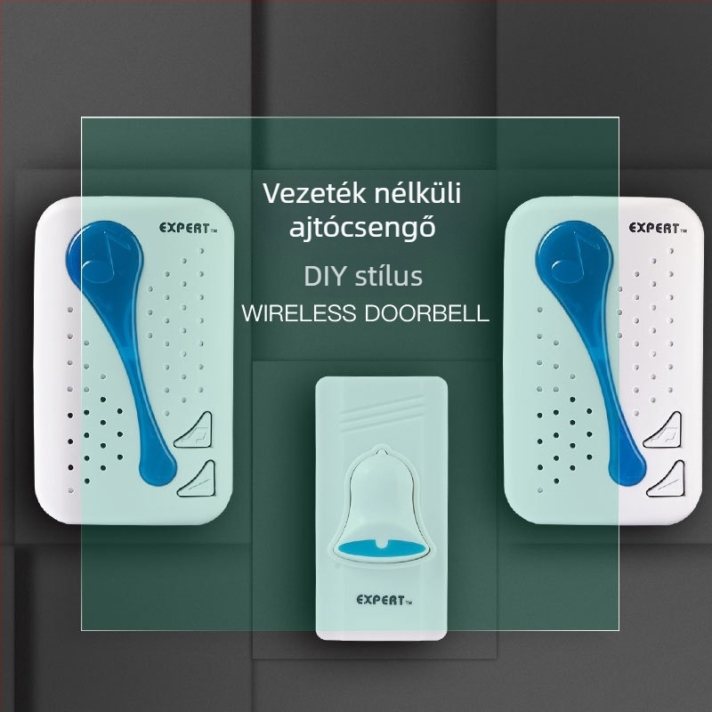 Vezeték nélküli ajtócsengő - Modell E-8819, Márka Able; alkalmas otthonra, irodára és boltba.