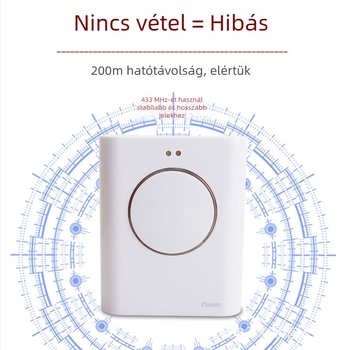 Vezeték nélküli kapucsengő CAR-200 MP3 dallal, DC 6V, beltéri használatra