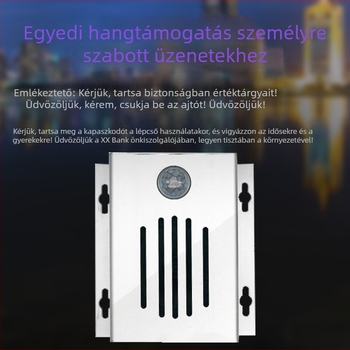 Induktív ajtócsengő infravörös testérzékelővel, teljes fém reklámprompter áruházakhoz