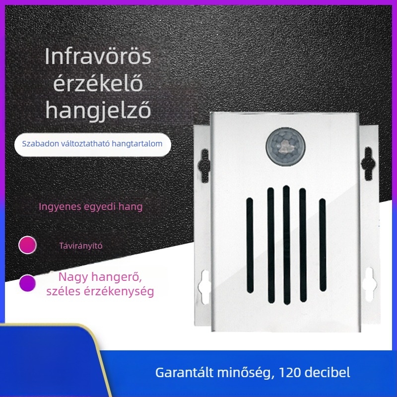 Induktív ajtócsengő infravörös testérzékelővel, teljes fém reklámprompter áruházakhoz