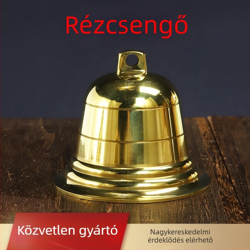 Réz harang fülő, kínai stílusú, otthoni használatra, egyenként csomagolva PP zacskóban