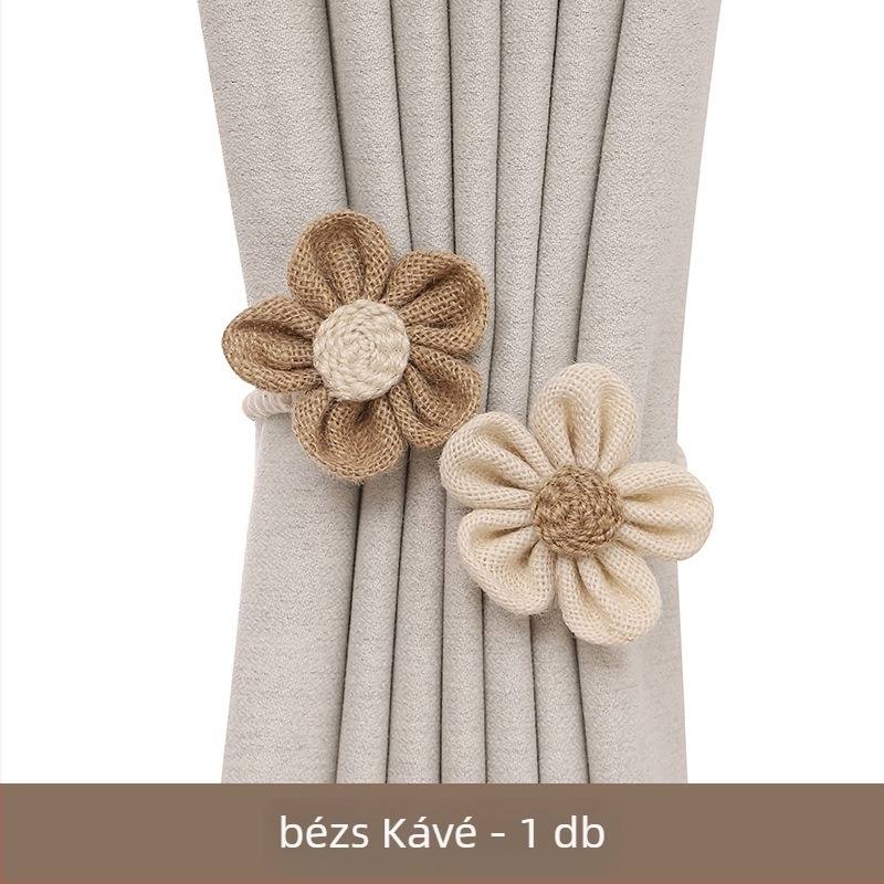 FY függönypánt – hajlékony, fúrásmentes, pásztor-stílus, pamut és len, nem személyre szabható