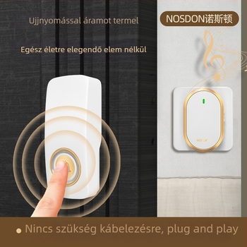 NOSDON A98 Önellátó vezeték nélküli kapucsengő, ultra hosszú hatótávolsággal és elektronikus távirányítással