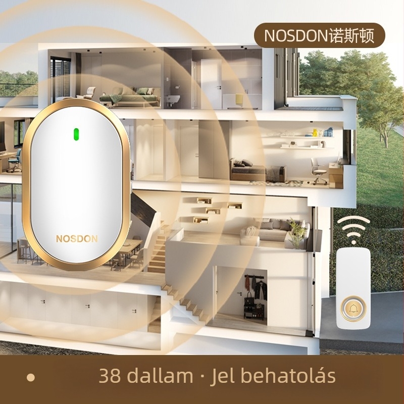 NOSDON A98 Önellátó vezeték nélküli kapucsengő, ultra hosszú hatótávolsággal és elektronikus távirányítással