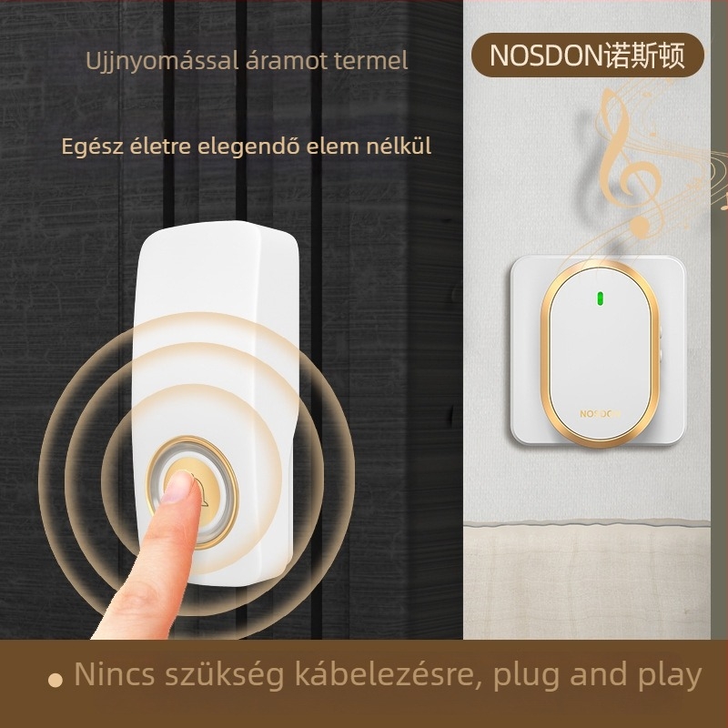 NOSDON A98 Önellátó vezeték nélküli kapucsengő, ultra hosszú hatótávolsággal és elektronikus távirányítással