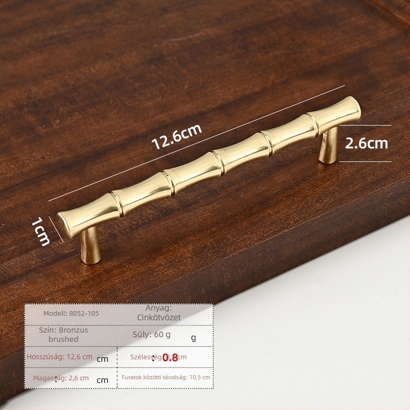 Fiók- és szekrényfogók — modern minimalista stílus, cinkötvözet, fröccsöntés, rúdszerű forma, felületre szerelt