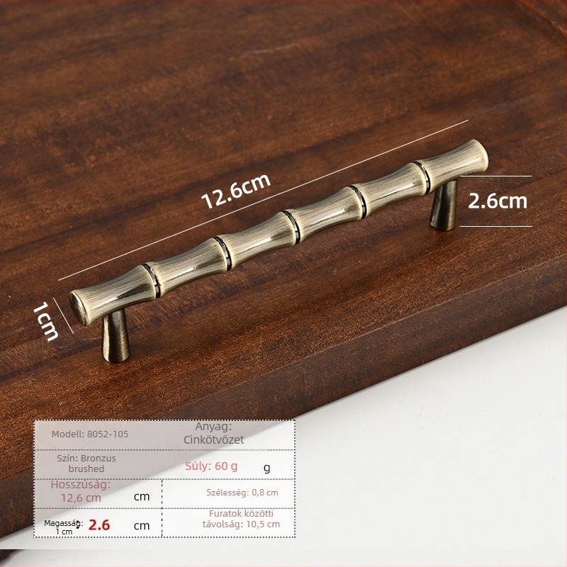 Fiók- és szekrényfogók — modern minimalista stílus, cinkötvözet, fröccsöntés, rúdszerű forma, felületre szerelt