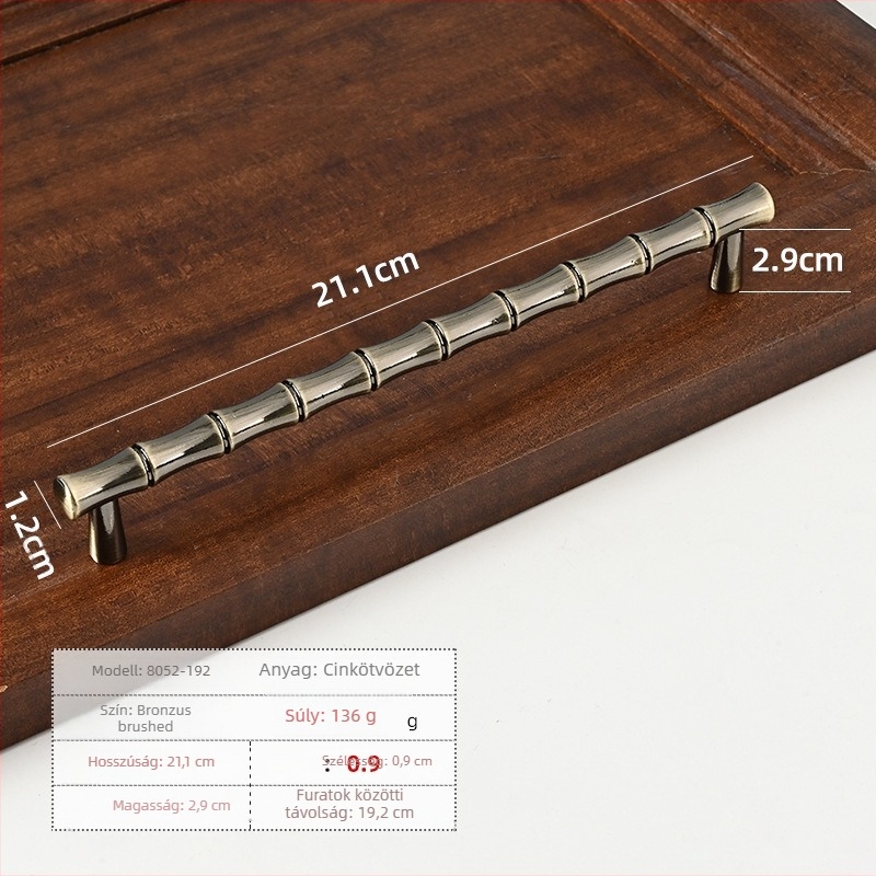 Fiók- és szekrényfogók — modern minimalista stílus, cinkötvözet, fröccsöntés, rúdszerű forma, felületre szerelt