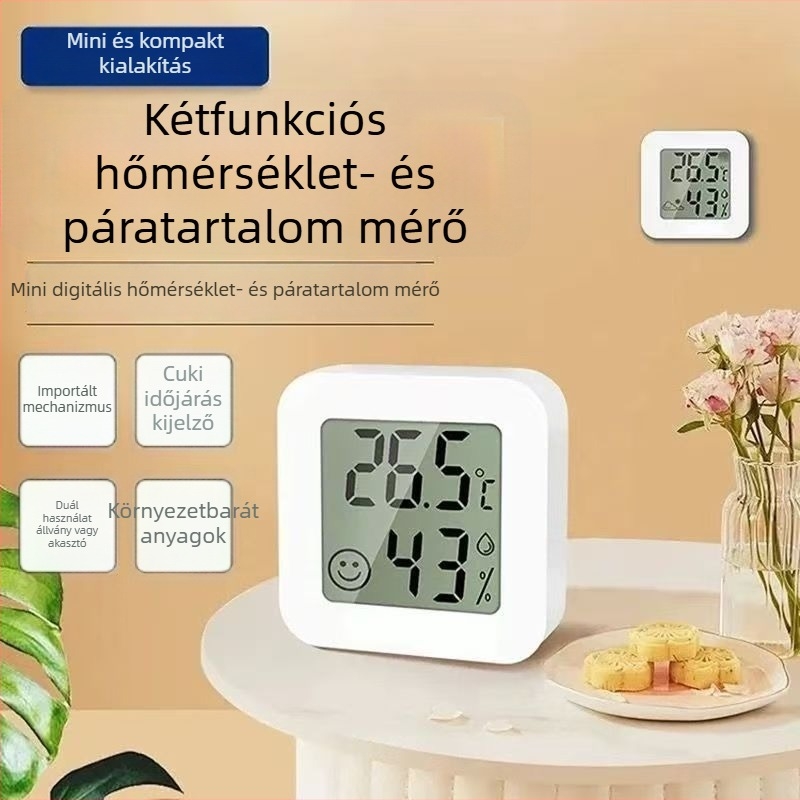 Elektronikus beltéri higrométer és hőmérő, márka Furan, modell Square Digital Thermometer