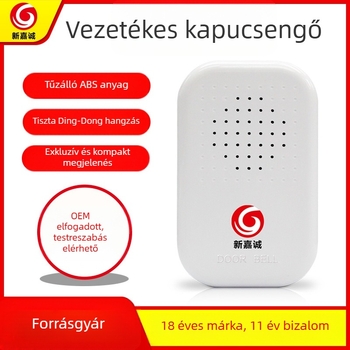 Távirányítós ajtócsengő, 12V, Ding-Dong csengőhang, Modell B06, Típus 118