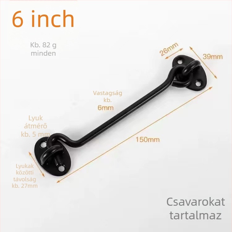 Jumeili GMM Wind Hook — Rozsdamentes acél, ablakok és ajtók számára, elektroplatírozott felület, modern egyszerű stílus