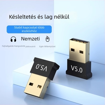 Bluetooth 5.0 USB Vezeték nélküli Audió Adapter, 5 m Hatótávolság, 3 Mbps, Plug-and-Play