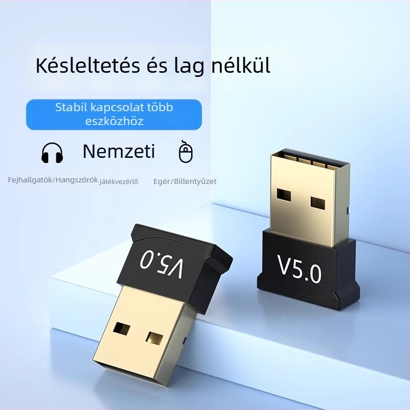 Bluetooth 5.0 USB Vezeték nélküli Audió Adapter, 5 m Hatótávolság, 3 Mbps, Plug-and-Play