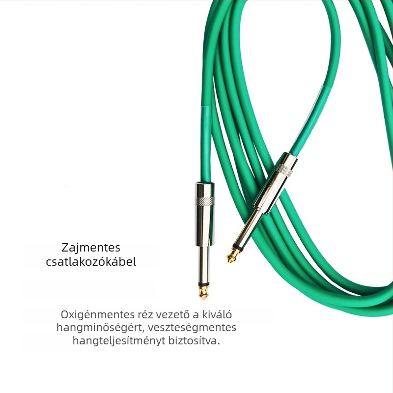 IOLie DP002 zajcsökkentő gitárkábel elektromos gitárhoz és basszusgitárhoz, 3 m, 6 m vagy 10 m.