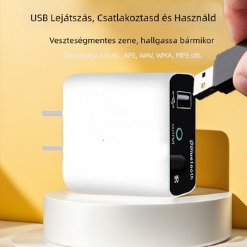 Bluetooth 5.3 hangfogadó régi erősítőhöz — Plug-and-Play, külső tápegység nélkül, veszteségmentes sztereó lejátszás