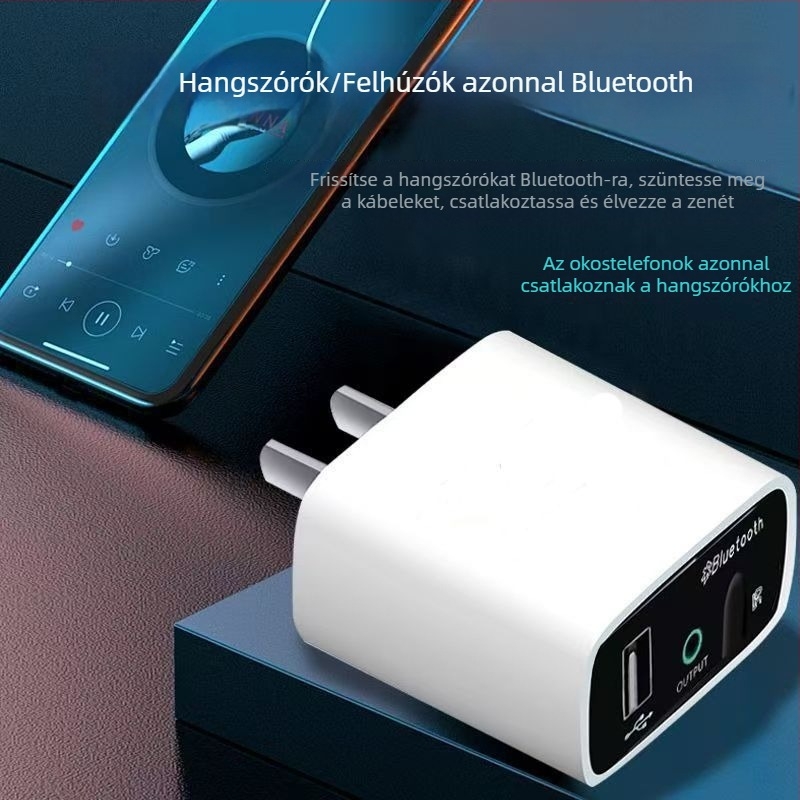 Bluetooth 5.3 hangfogadó régi erősítőhöz — Plug-and-Play, külső tápegység nélkül, veszteségmentes sztereó lejátszás