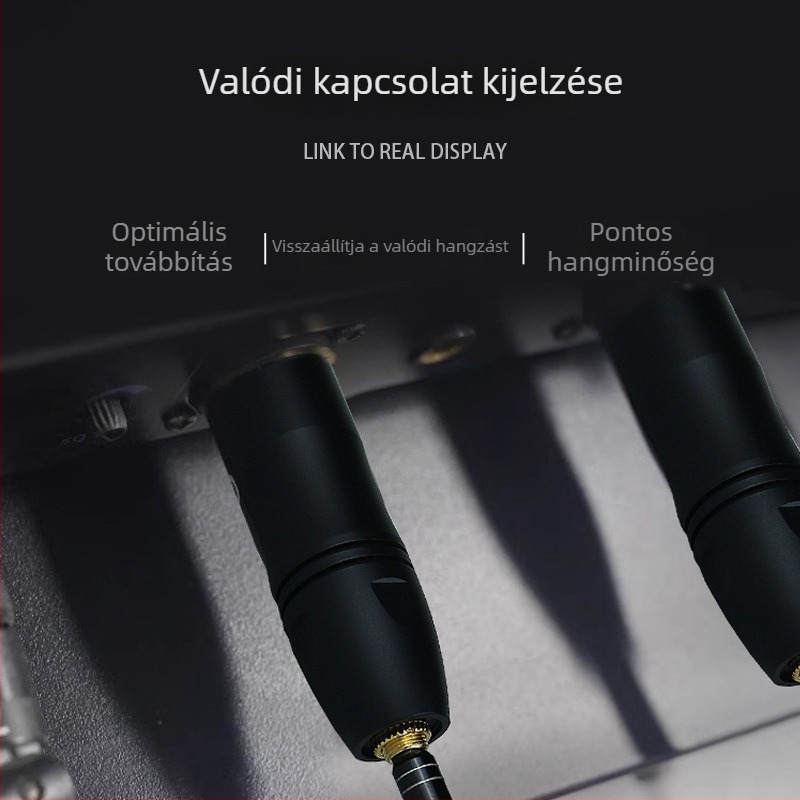 48V phantom tápellátású 3,5 mm-es XLR audio adapter kábel