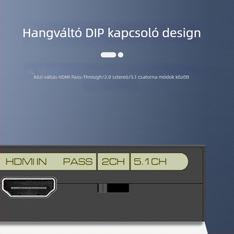 HY513 HDMI hangkivonó | 4K HDMI-hoz optikai TOSLINK kimenettel, bal/jobb csatornák | Set-top boxhoz