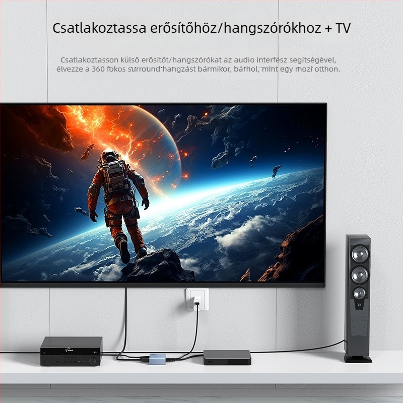 HDMI 2.0 audió kivonó MT-HA22, 4K, HDCP-támogatás, optikai hangkimenet, dekóder Xboxhoz