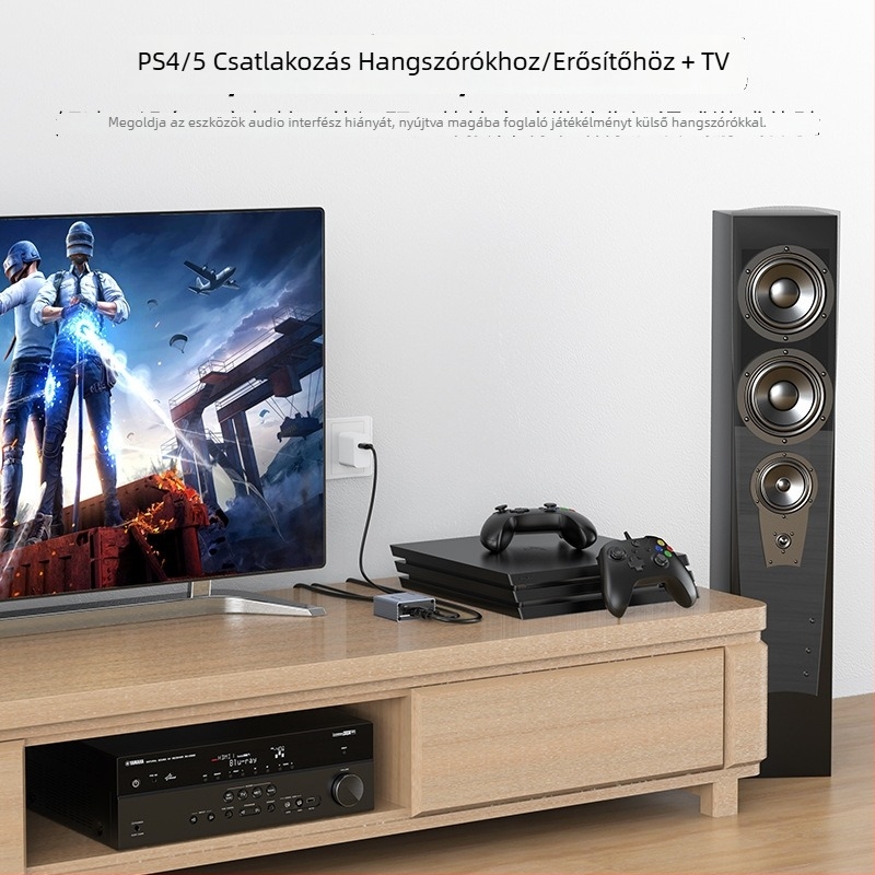 HDMI 2.0 audió kivonó MT-HA22, 4K, HDCP-támogatás, optikai hangkimenet, dekóder Xboxhoz