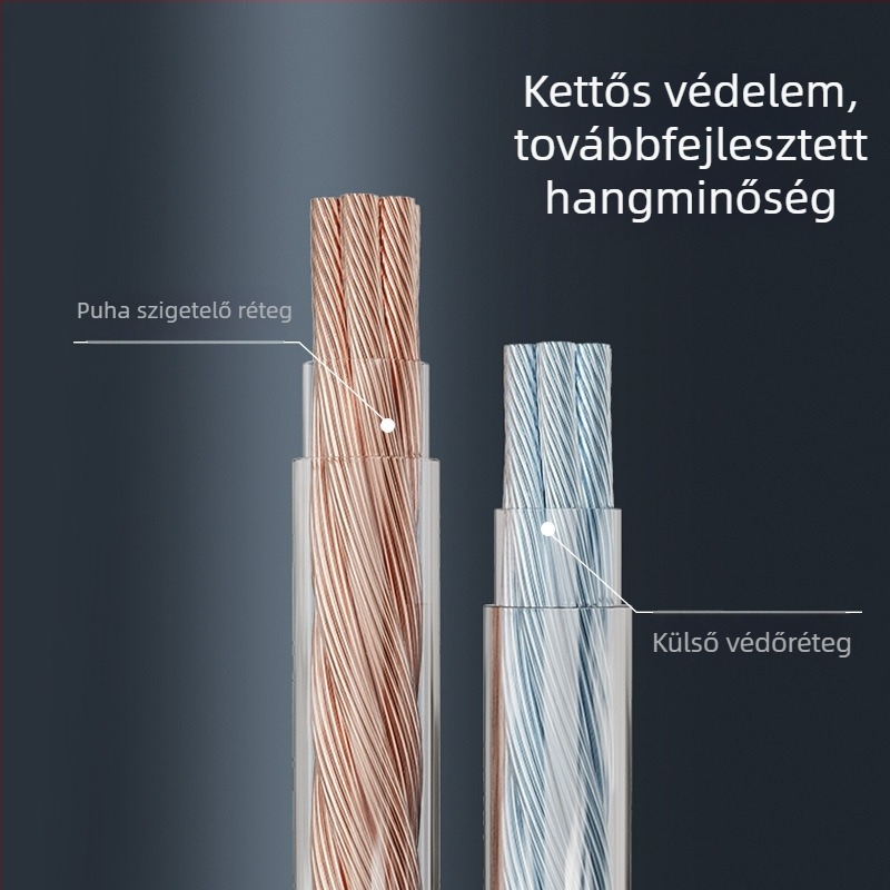 Oxigénmentes réz audio kábel, 200-magos, 300-magos, 400-magos vagy 800-magos, hangszóró összekötő kábel, kiváló hangminőség