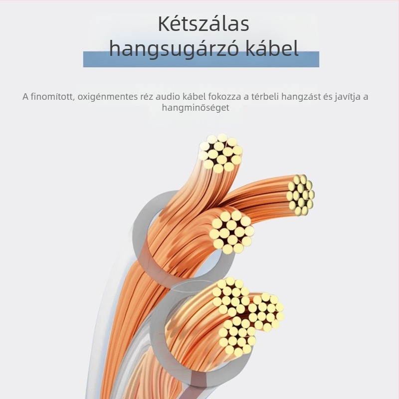 RVH oxigénmentes réz audiokábel, 300/400/500 sorozat, arany- és ezüst hangszóró kábel színpadi használatra és erősítőhöz