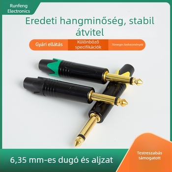 6,35 mm-es dugaszoló és aljzat – mikrofon és audio csatlakozó