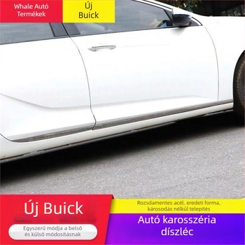 Buick Regal ablak- és ajtóél díszítő szalag – rozsdamentes acél, telepítés