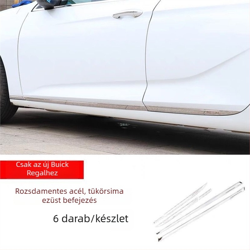 Buick Regal ablak- és ajtóél díszítő szalag – rozsdamentes acél, telepítés