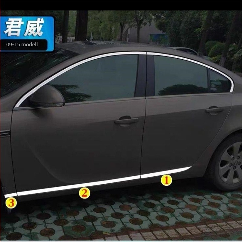 Buick Regal ablak- és ajtóél díszítő szalag – rozsdamentes acél, telepítés