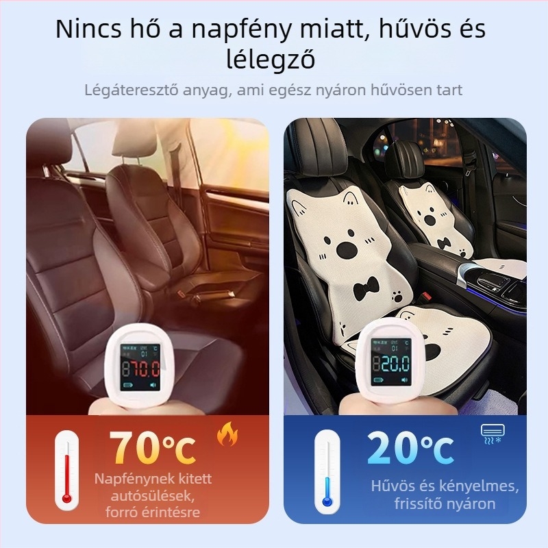 Minden évszakra alkalmas autóülés párna, West Highland Terrier mintával, belső ülésvédő, bőrbarát, aranyos lányoknak