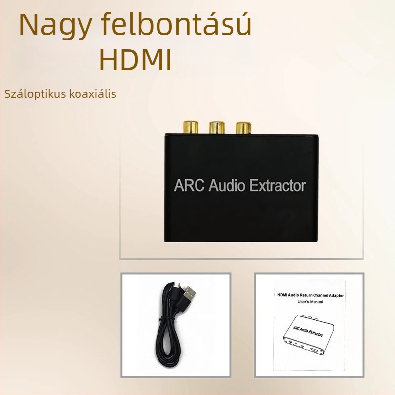 ARC7200 ARC adapter, optikai/koaxiális bemenet, 3,5 mm-es fejhallgató kimenet, USB-tápellátás, energia-gazdálkodás támogatott, távoli ébresztés nem támogatott