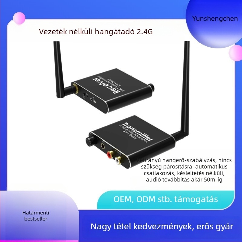 Vezeték nélküli audió átadó és vevő YSC-W02, 50 m hatótávolság, távoli ébresztés, energia-menedzsment