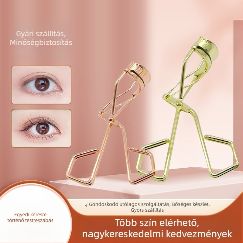 Szempilla göndörítő - Szeparált dizájn, krómozott kettős vonal, kézi működtetésű, nem szorít, műszempillákhoz