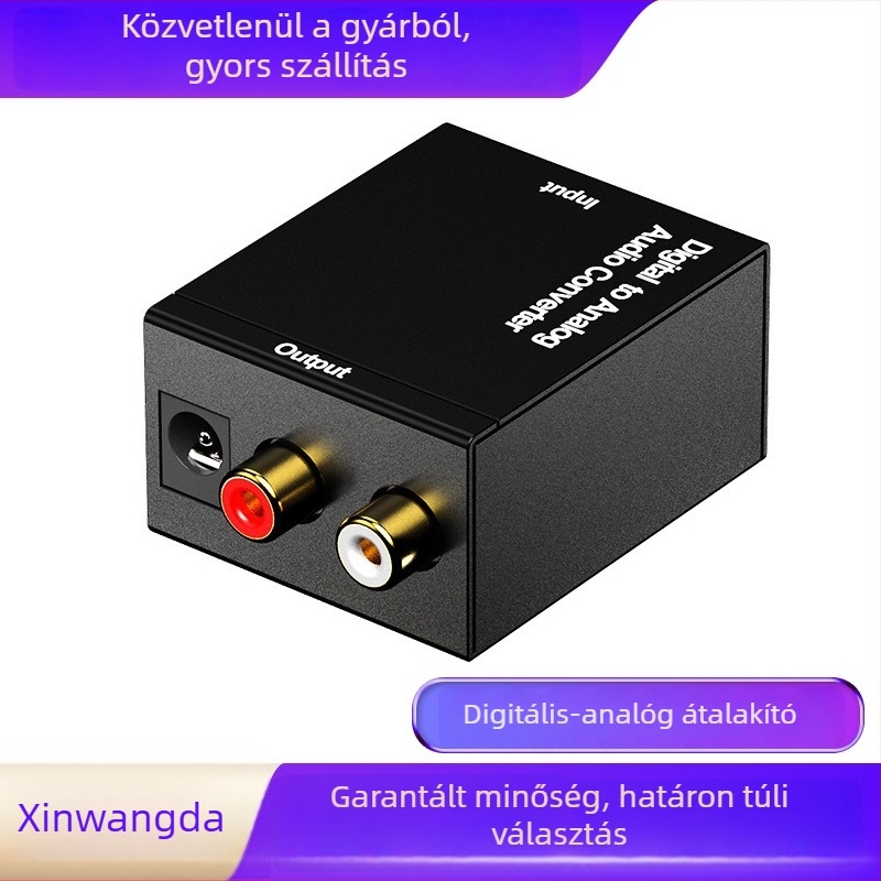 XWD-09 Digitális-analóg audio konverter coaxialis és optikai bemenettel, PS5-kompatibilis