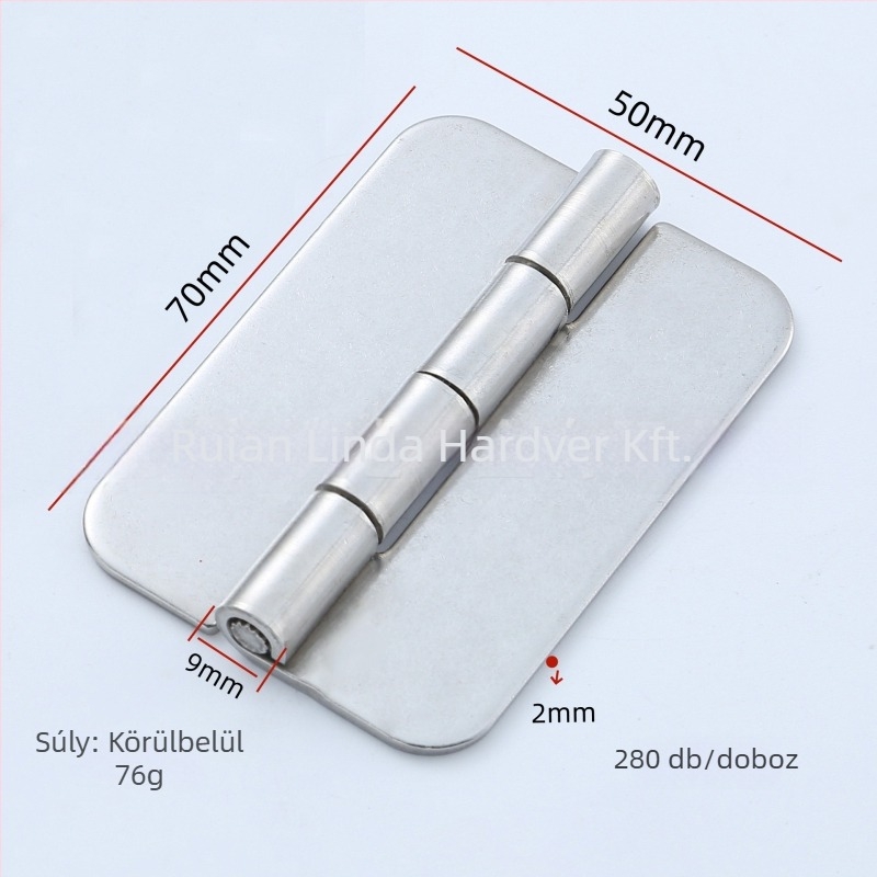 304 rozsdamentes acél ajtópántok, Linda Hardware, polírozott felület, modern minimalista stílus