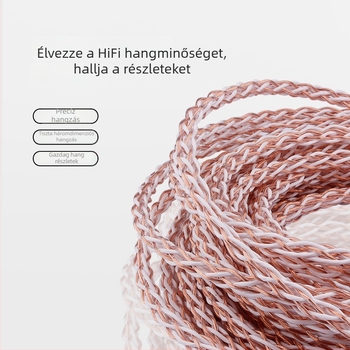 7N OCC hangszóró-kábel Hi‑Fi DIY audióhoz, autóhifi módosításhoz, 1 m hosszú