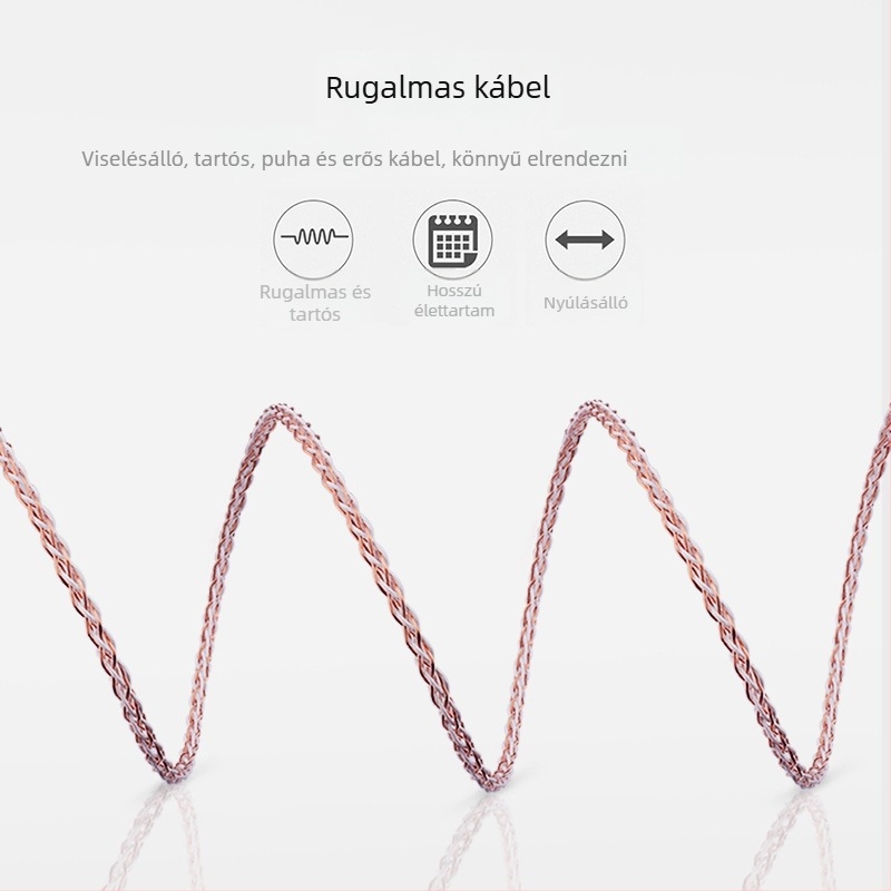 7N OCC hangszóró-kábel Hi‑Fi DIY audióhoz, autóhifi módosításhoz, 1 m hosszú