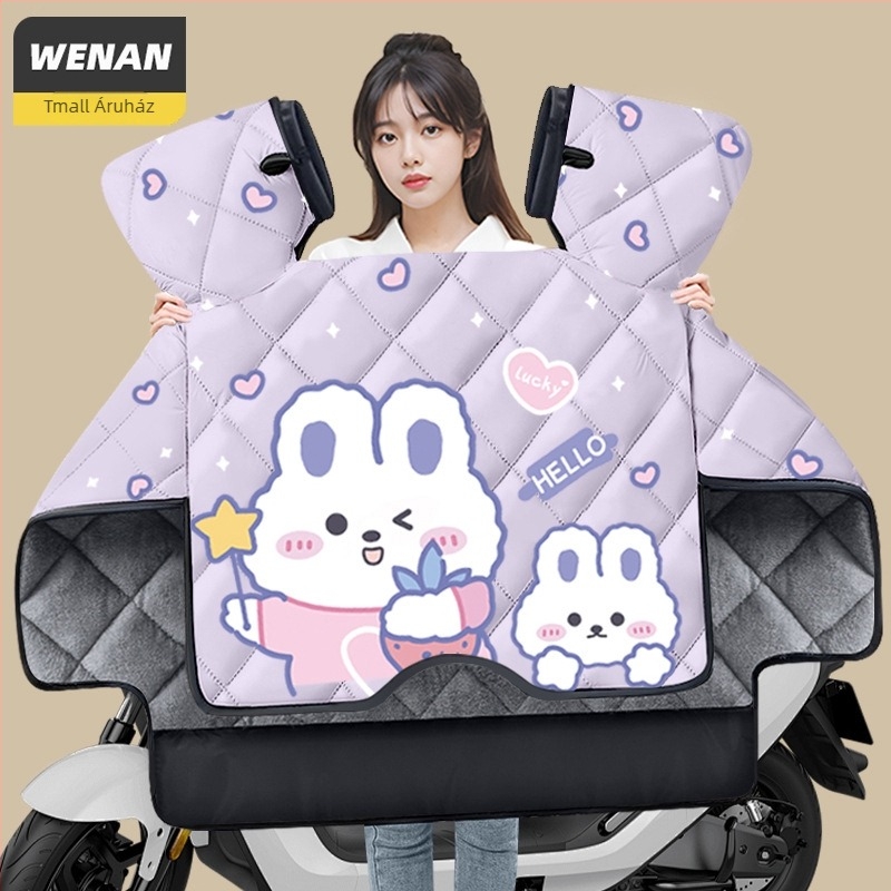 Uhr125 robogó szélvédővédő – kopásálló, vastag téli fleece bélés