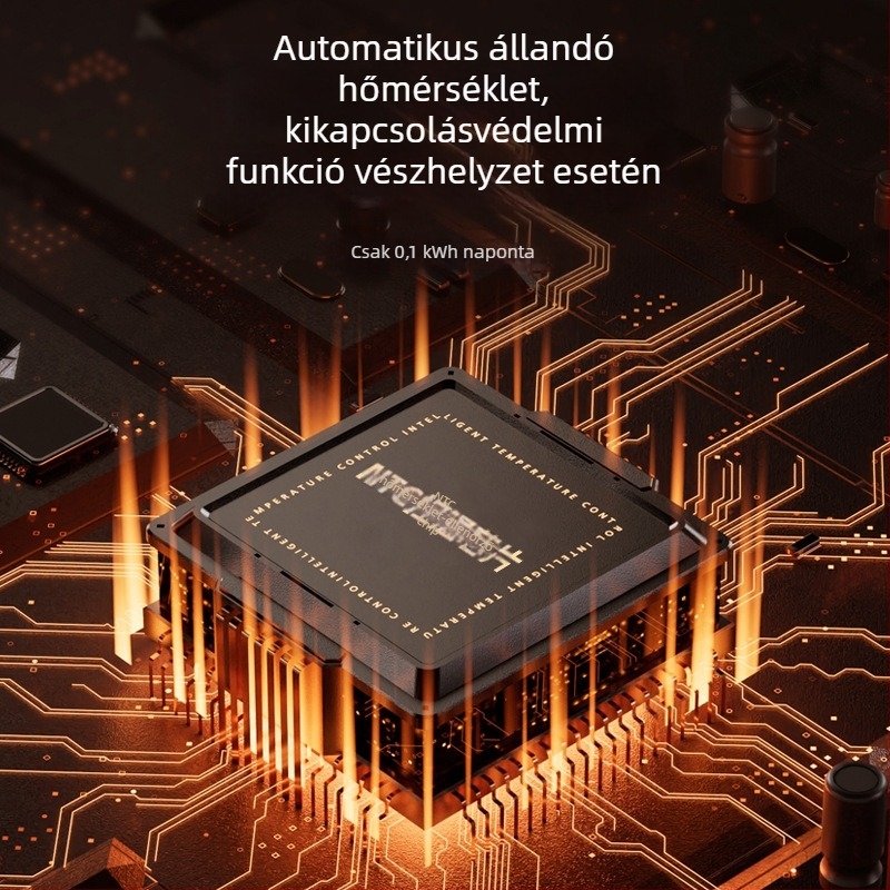 Grafén autóhőmérsékletet adó ülés párna — téli, 12V/24V elektromos fűtés, plüss felület karbonszálas bevonattal, töltet szintetikus rost