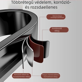 Erős ragasztós akasztó, fúrás nélkül, teherbírás 5 kg — rozsdamentes acél, ideális konyhába, fürdőszobába, ajtóra, falra, kollégium