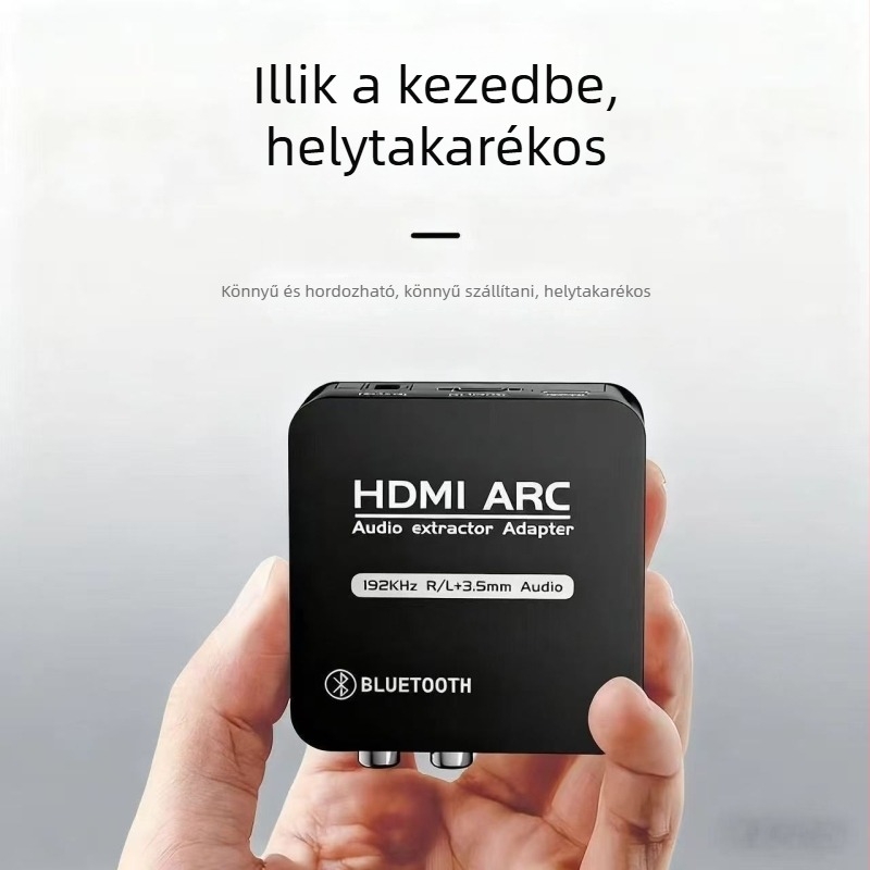 Arc23 HDMI ARC audió konverter optikai kimenettel és Bluetooth-szal, 0.8 m kábel, távoli bekapcsolás