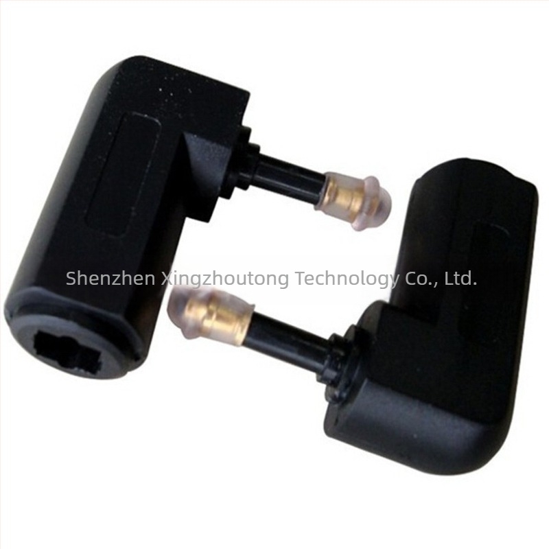 Xingzhaotong 90°-os optikai szálas adapter hanggal – mini, négyszögből kerekre, PVC mag, optikai szál