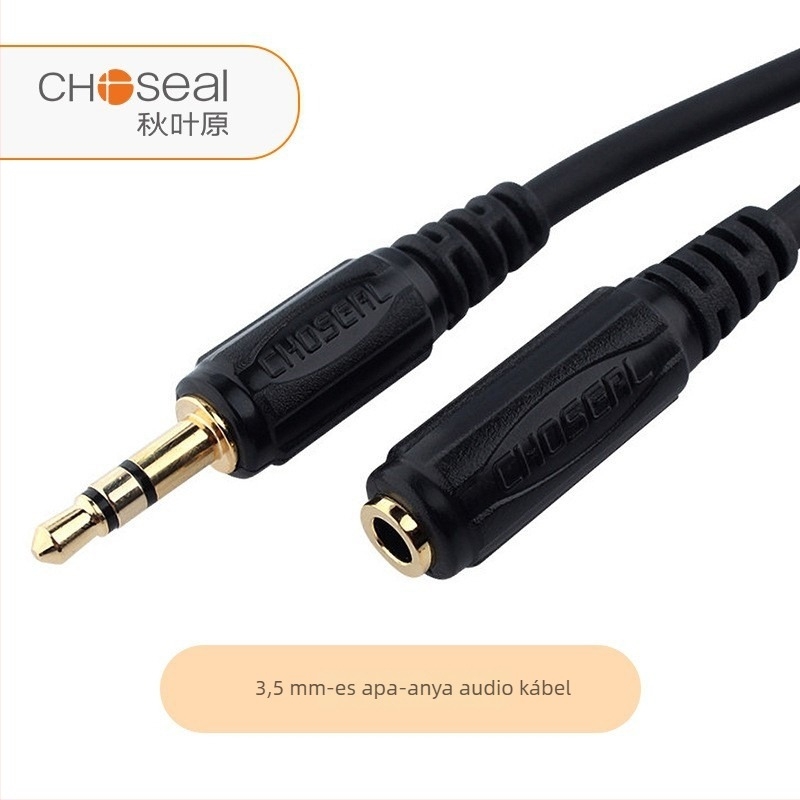 Choseal Akihabara 3,5 mm-es férfi–női fülhallgató hosszabbító kábel laptophoz, modell Q-344