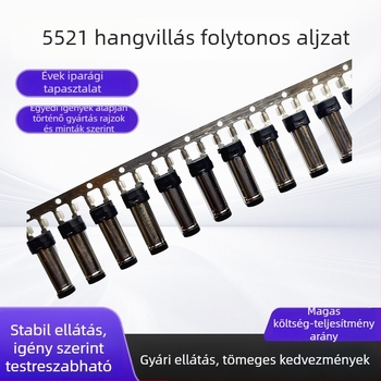 5521 Audio/Video forrasztásmentes dugaszoló csatlakozó, rivetes kivitel, 5.5×2.1, hím- és női csatlakozók