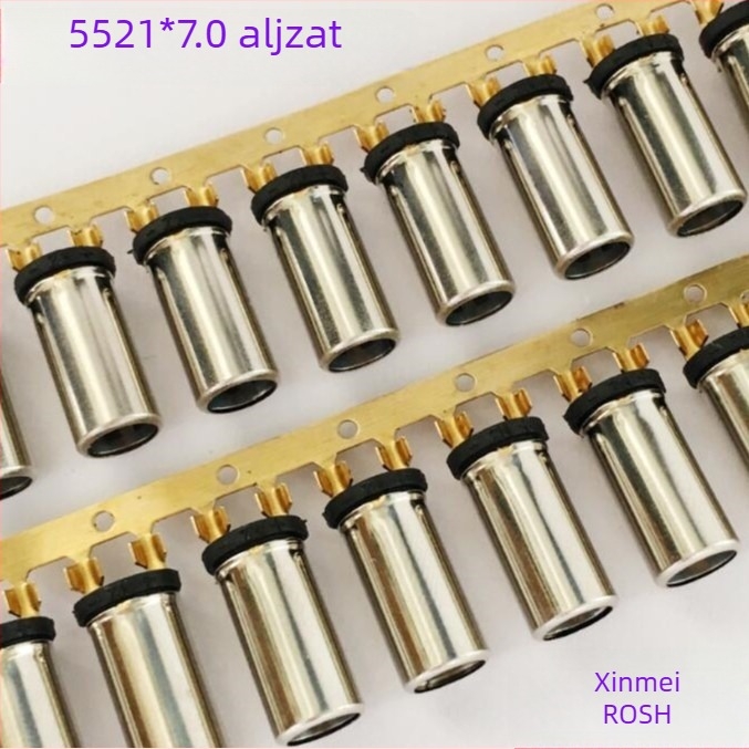 5521 Audio/Video forrasztásmentes dugaszoló csatlakozó, rivetes kivitel, 5.5×2.1, hím- és női csatlakozók